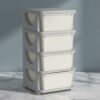 HOMCOM 4 Drawers Plastic Storage Units