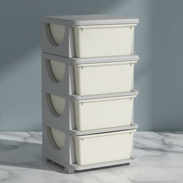 HOMCOM 4 Drawers Plastic Storage Units