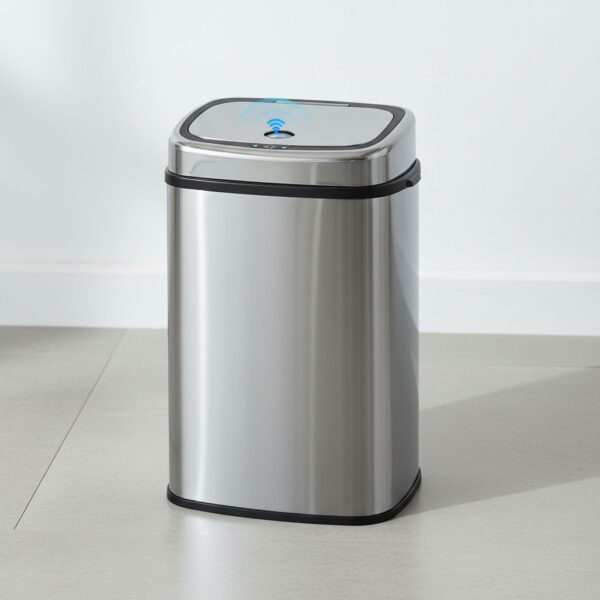 HOMCOM 50L Sensor Bin With Soft-Close Lid