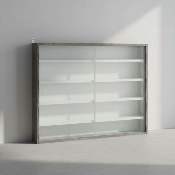 HOMCOM 5-Tier Wall Mounted Display Cabinet