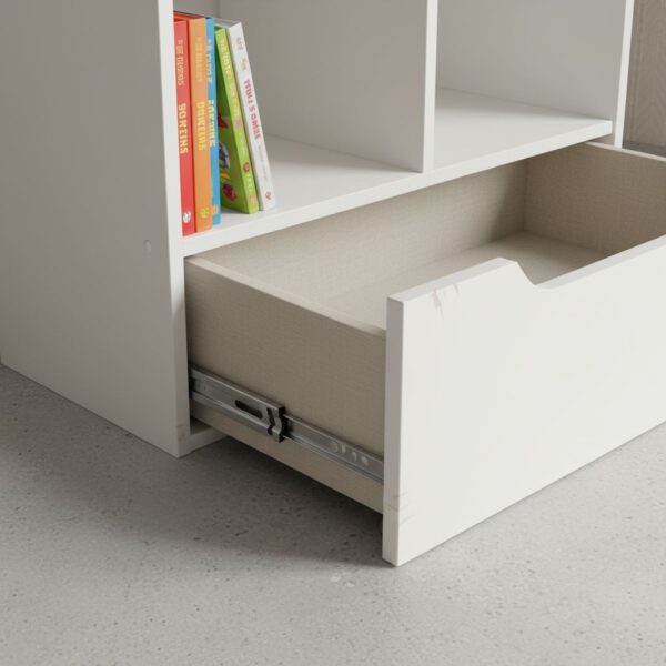 HOMCOM Kids Bookshelf With Storage Drawer