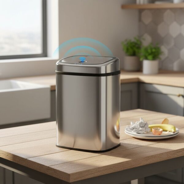 HOMCOM 50L Sensor Bin With Soft-Close Lid