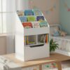 HOMCOM Kids Bookshelf With Storage Drawer