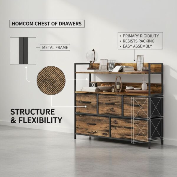 HOMCOM Bedroom Chest of Drawers