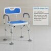 HOMCOM EVA Padded Shower Chair