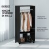 HOMCOM Open Wardrobe on Wheels