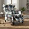 HOMCOM Wingback Reclining Armchair for Living Room