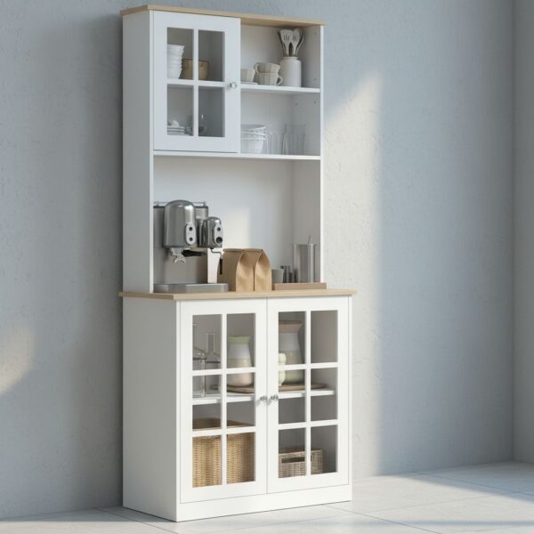 HOMCOM Freestanding Kitchen Cupboard