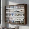HOMCOM 5-Tier Wall Display Shelf Unit Cabinet