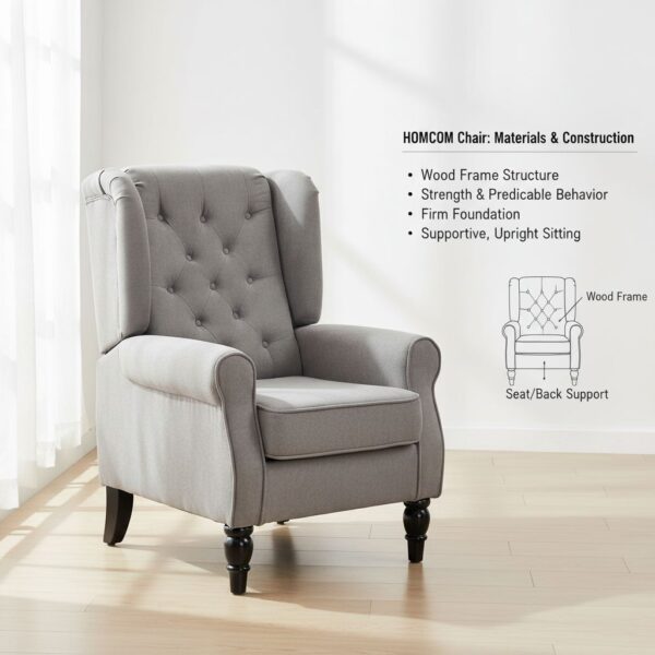 HOMCOM Retro Accent Chair