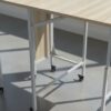 HOMCOM Mobile Drop Leaf Table