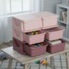 HOMCOM 6 Drawers Plastic Storage Units