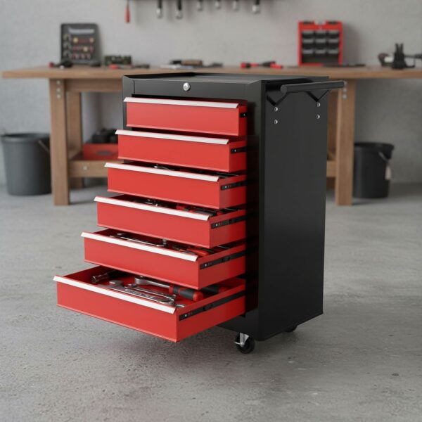 HOMCOM Steel 5-Drawer Tool Storage Cabinet