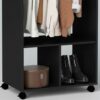 HOMCOM Open Wardrobe on Wheels