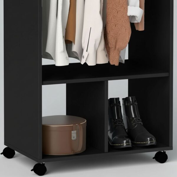 HOMCOM Open Wardrobe on Wheels