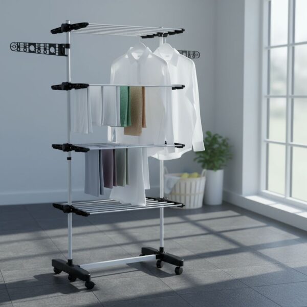 HOMCOM 4-Tier Clothes Airer