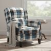 HOMCOM Wingback Reclining Armchair for Living Room