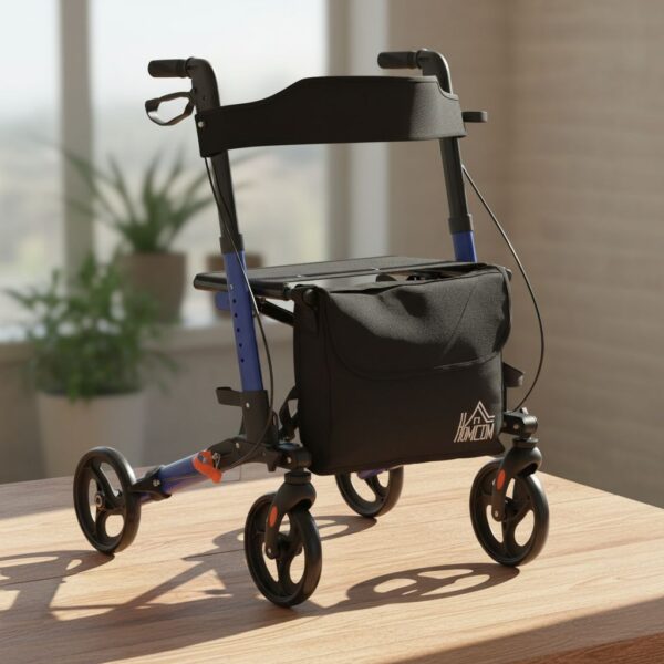 HOMCOM Rollator Walker With Seat