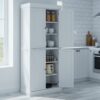 HOMCOM 184cm Freestanding Kitchen Cupboard with 4 Doors