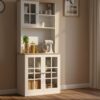 HOMCOM Freestanding Kitchen Cupboard
